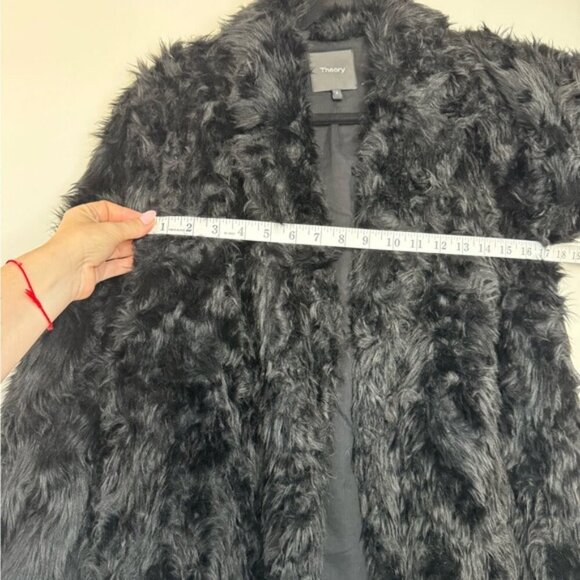 Theory Faux Fur Coat – Size Small - Picture 14 of 16